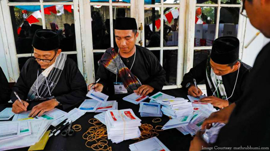270 Polling Staffs Die Counting Votes in Indonesia