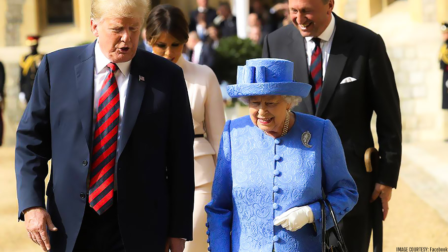 Donald Trump Hails Queen Elizabeth II as 'Great, Great' Woman