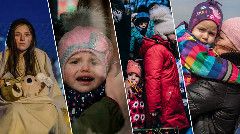 4.8 Million Ukraine Children Displaced since Russia Invasion