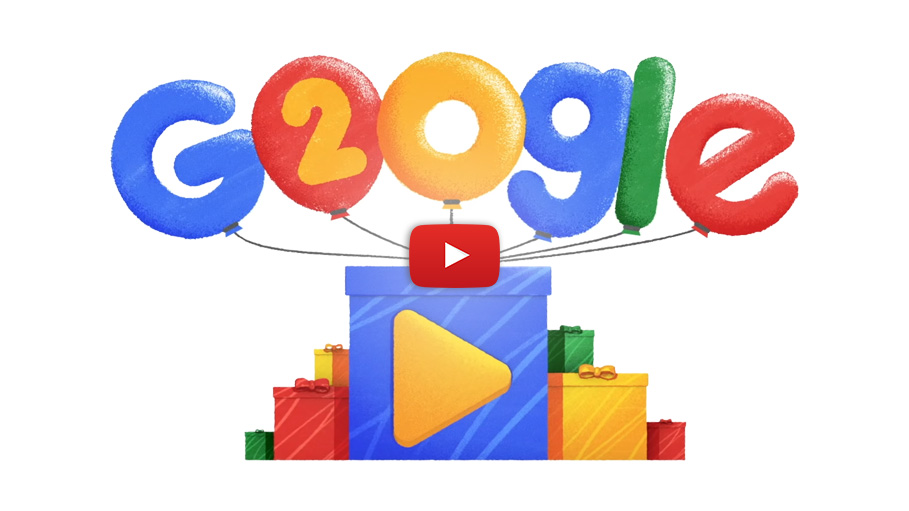 Google Turns 20! Celebrates with This Cute, Nostalgic Doodle Video!