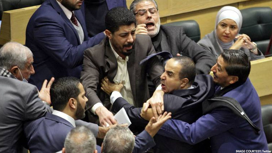 MPs Trade Punches During Heated Parliament Session in Jordan