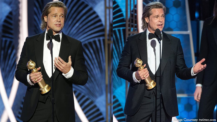 Brad Pitt’s Golden Globes Speech Has Been Trending for the Right Reasons