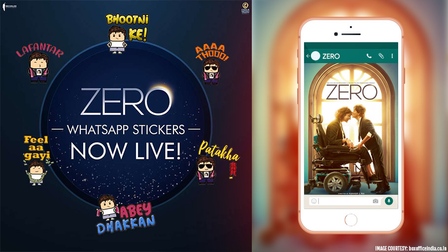 ‘Zero’ Becomes the First Bollywood Movie to Launch Whatsapp Stickers