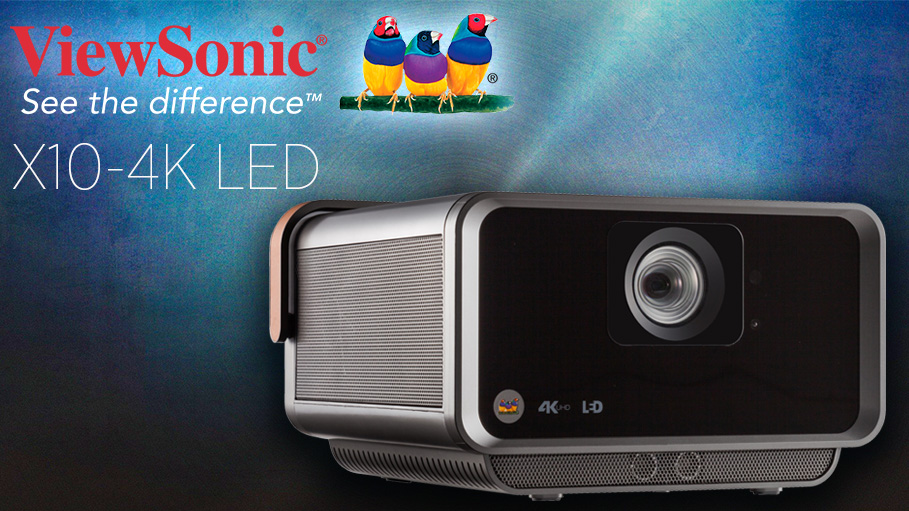 ViewSonic Launches New X10-4K LED Portable Projector with Amazon & Google Voice Control Compatibility