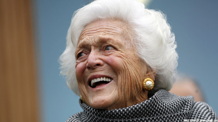 Active Barbara Bush Dies Smiling