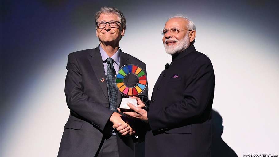 Prime Minister Modi Won the Award of the Global Goalkeeper