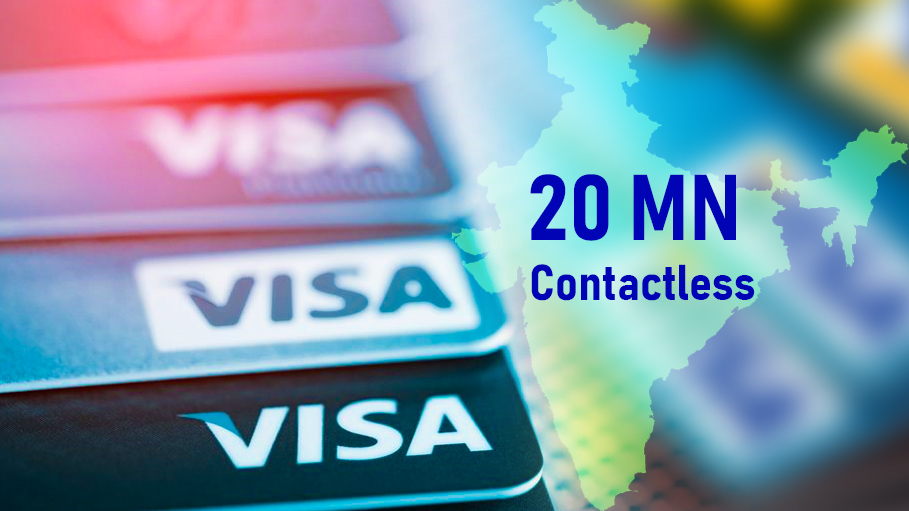 Visa Crosses 20 MN Contactless Cards in India