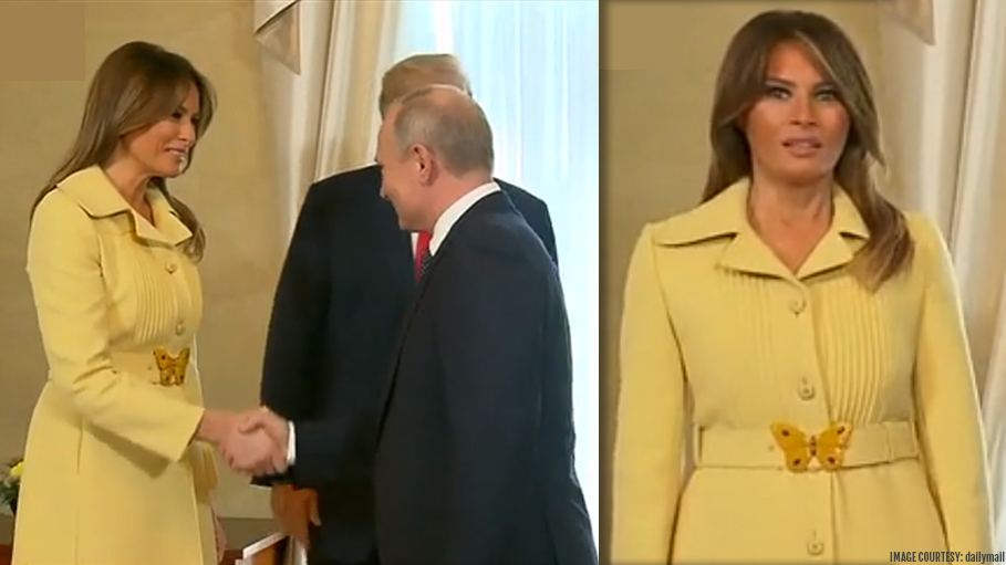 Melania Trump’s Facial Expression after Shaking Hands with Vladimir Putin Has Set the Internet on Fire