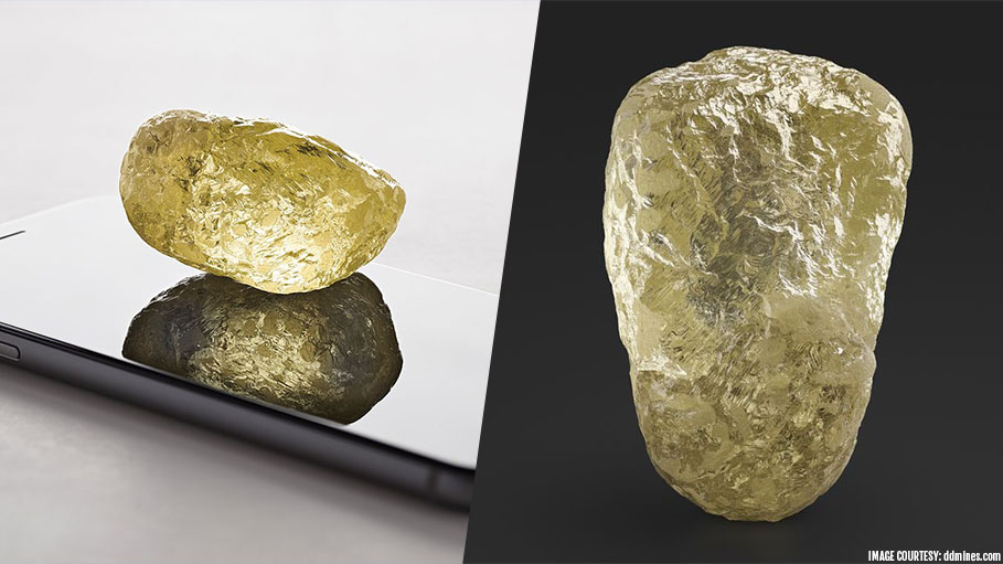552 Carat Yellow Gem, Biggest Diamond Unearthed in Canada