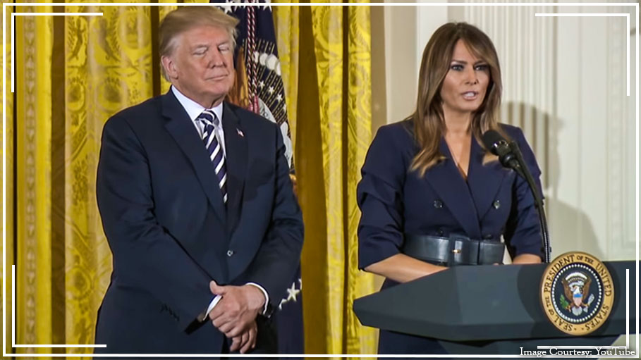 Melania Trump Suits It up for Military Mothers and Spouses Event at the White House and It Really Suits Her Fine