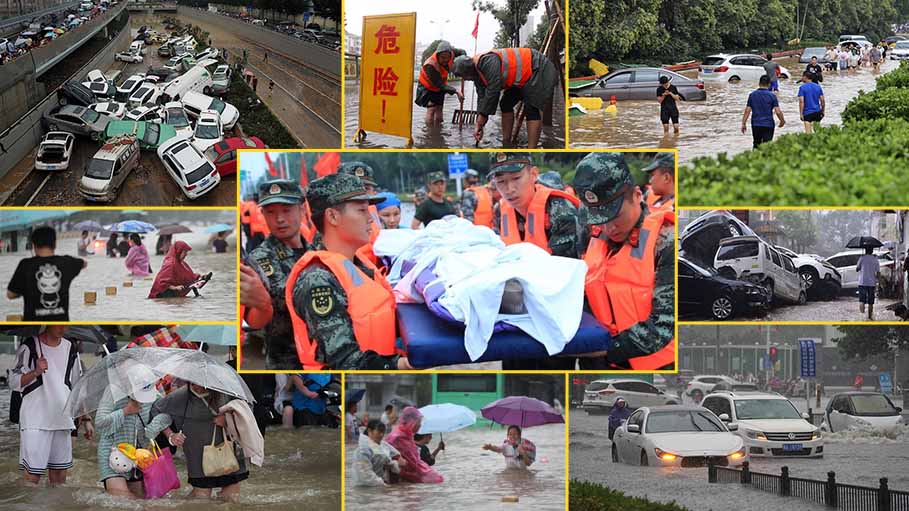 China Evacuates People as Storms Spread North, Flood Deaths Rise to 33