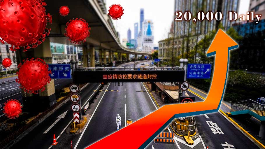 China Reports 20,000 Daily Covid-19 Cases, Highest Since Start of Pandemic