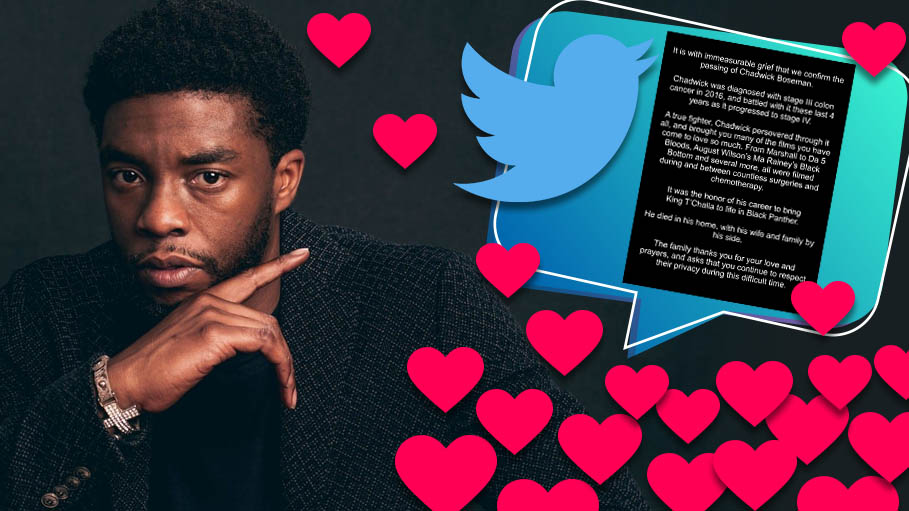 Actor Chadwick Boseman’s Last Tweet Becomes the Most Liked Tweet