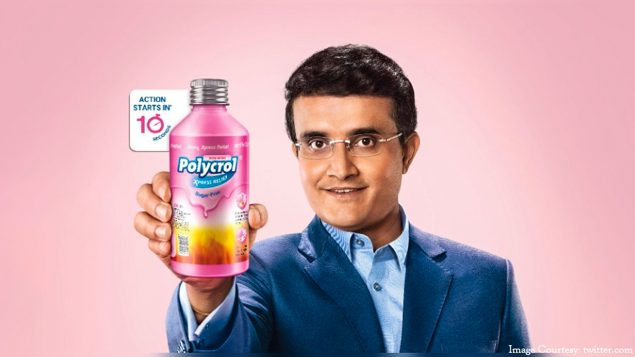 Saurav Ganguly Pads up for Polycrol