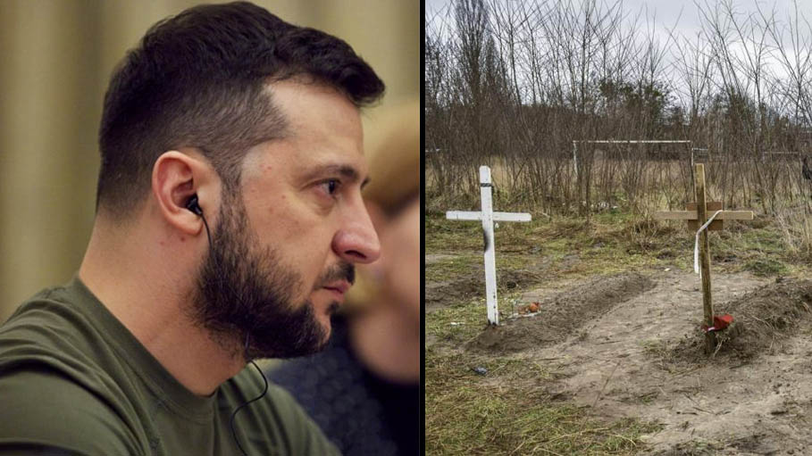 "This is Genocide": Ukraine's President  after Discovery of Mass Graves