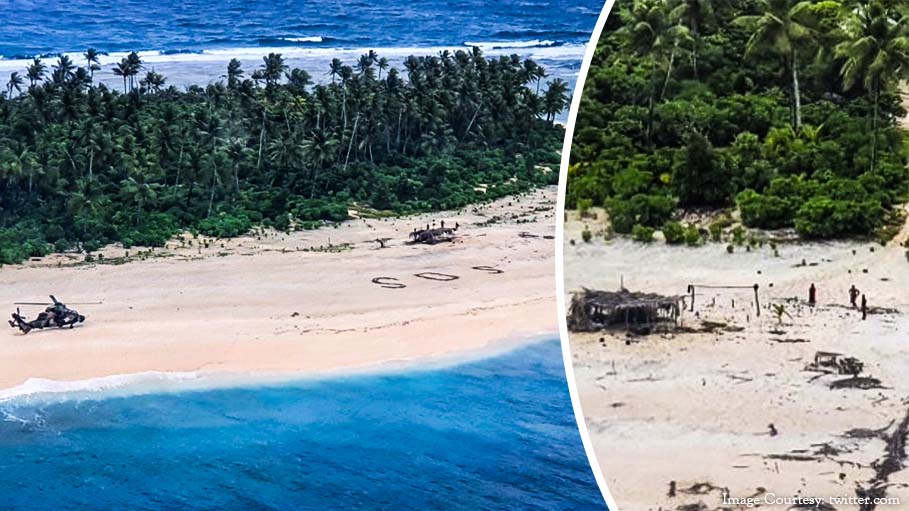 SOS in The Sand Saves 3 Sailors Stranded on Tiny Pacific Island