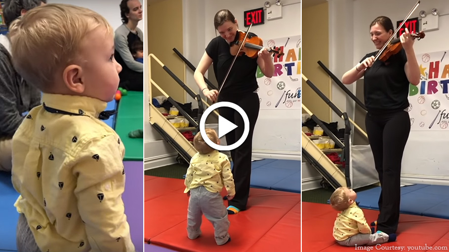 Mom Captures Toddler’s Reaction on Hearing Violin for the First Time