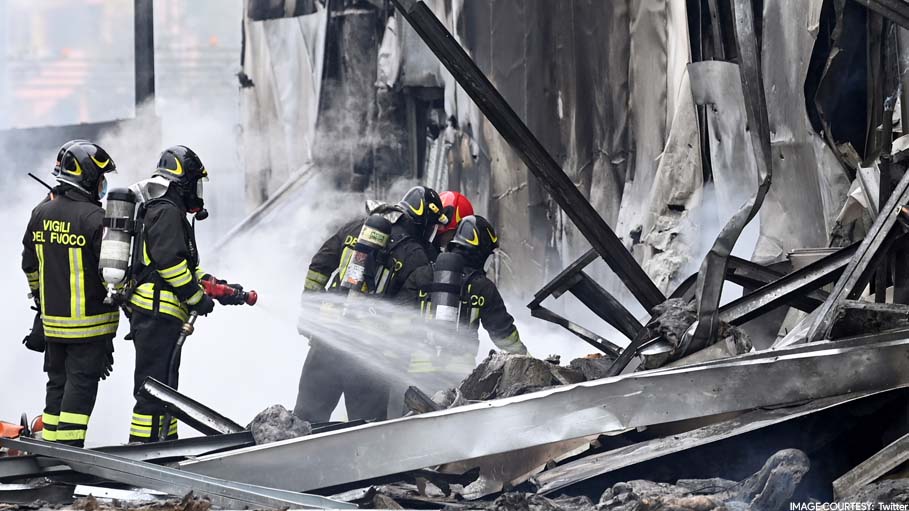 8 Die as Small Private Plane Crashes into Empty Building in Italy