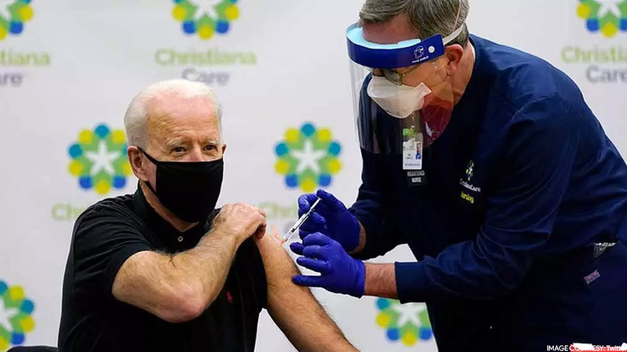Joe Biden Receives Second Dose of COVID-19 Vaccine Shot