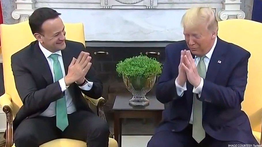 Donald Trump, Prince Charles Adopts ‘Namaste’ amid Coronavirus Scare