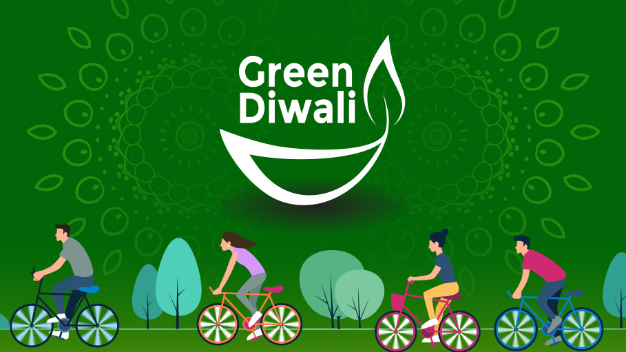 Cycle Ride with a Call for Green Diwali