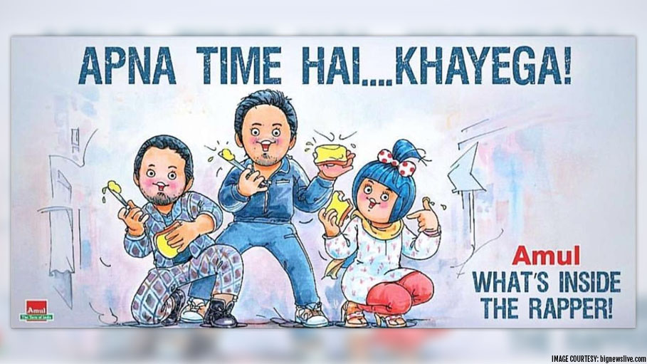 Amul Comes up with Yet Another Captivating Doodle; This Time of ‘Gully Boy’