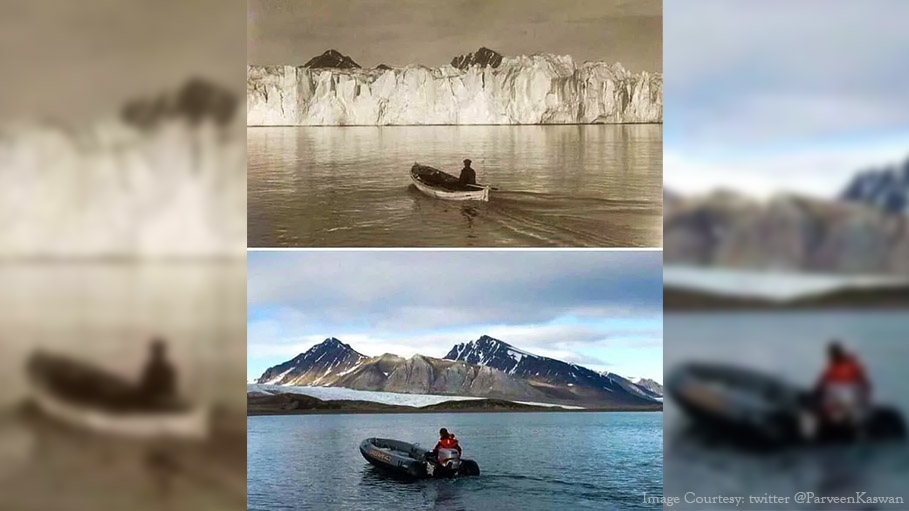 Two Pictures Taken 105 Years Apart Highlight the Reality of Climate Change