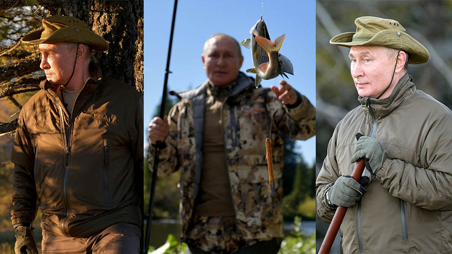 Vladimir Putin Fishing, Hiking in Siberia after Self-Isolation amid Covid