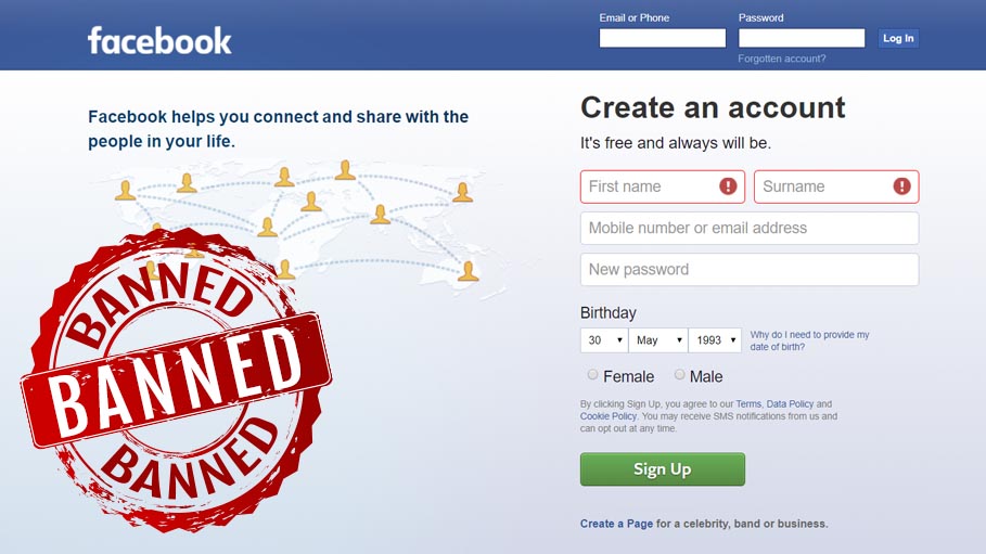 No Facebook, No Fake Profiles - Ban on the Social Media Giant