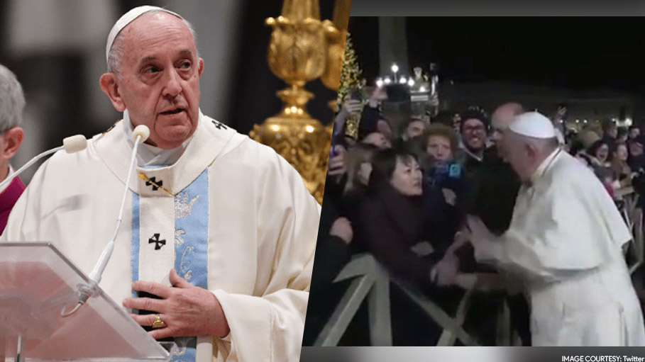 Pope Francis Apologizes for Getting Annoyed at a Woman Who Grabbed His Hand