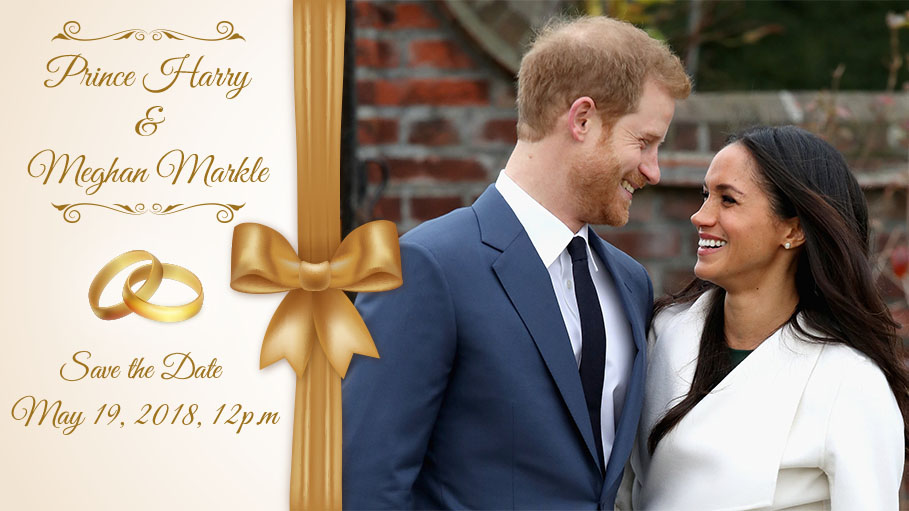 The Wedding of Prince Harry and Meghan Markle to Take Place at 12pm on May 19, 2018