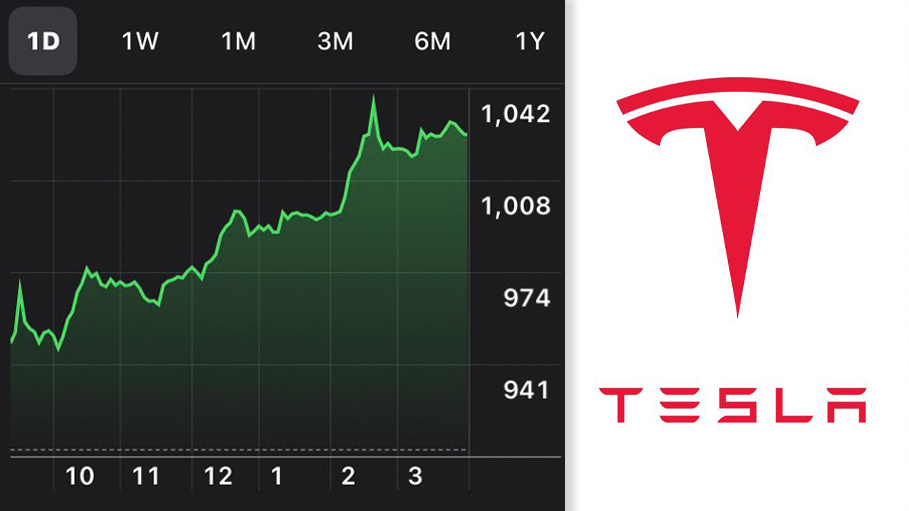 Tesla Briefly Hits $1 Trillion in Market Cap on Wall Street