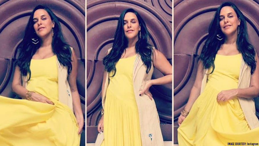 Neha Dhupia Is Glowing in This Yellow Ensemble and the Reason Is Special