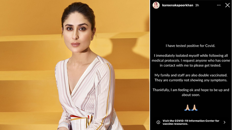 Actress Kareena Kapoor Tests Covid Positive