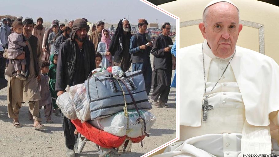 Pope Francis Hopes Many Nations Take Afghan Refugees and Young are Educated