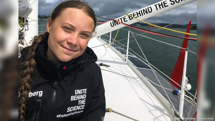 Climate Activist Greta Thunberg Sets Sail on a Zero-Emission Yacht to Participate in a UN Summit