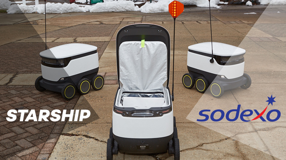 Sodexo & Starship Tech Launch World's Largest Fleet of Delivery Robots