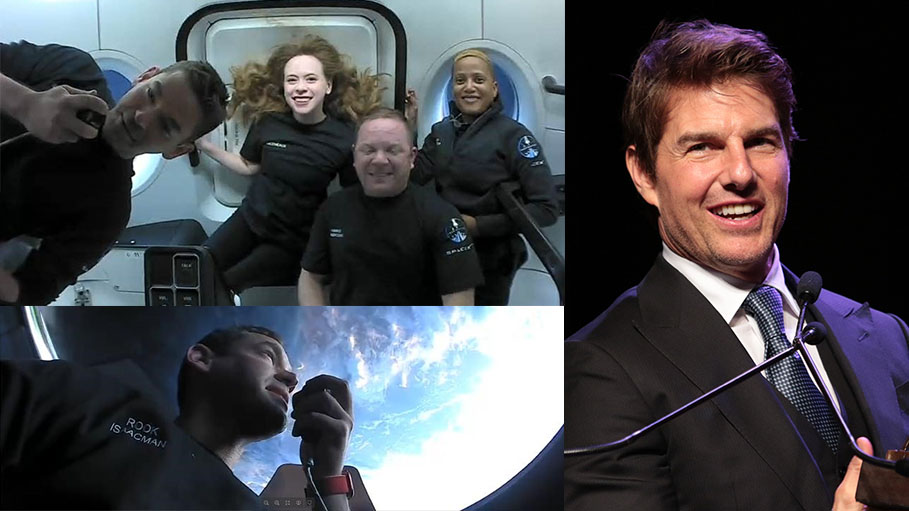 SpaceX Tourists Talk to Celeb Tom Cruise from Orbit, Give Update on Flight