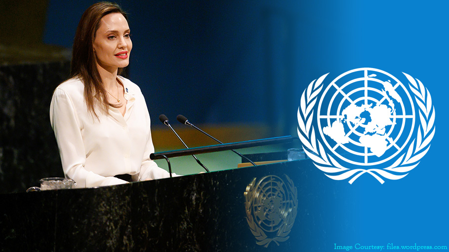 Angelina Jolie at United Nations, Calls for Women’s Participation in Afghan Peace Talks