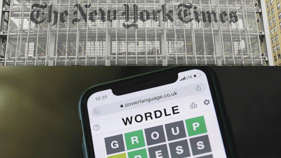 New York Times Buys Game Wordle in "Undisclosed" 7-Figure Deal