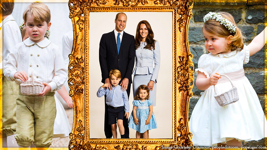 Royal Wedding's Page Boy Prince George and Bridesmaid Princess Charlotte