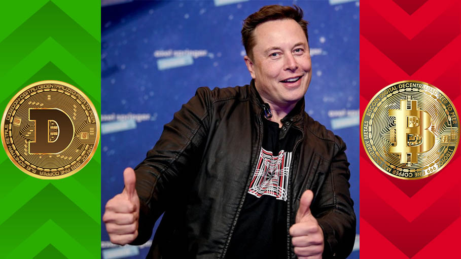 Tesla Boss Elon Musk Tweets, Dogecoin Leaps and Bitcoin Retreats