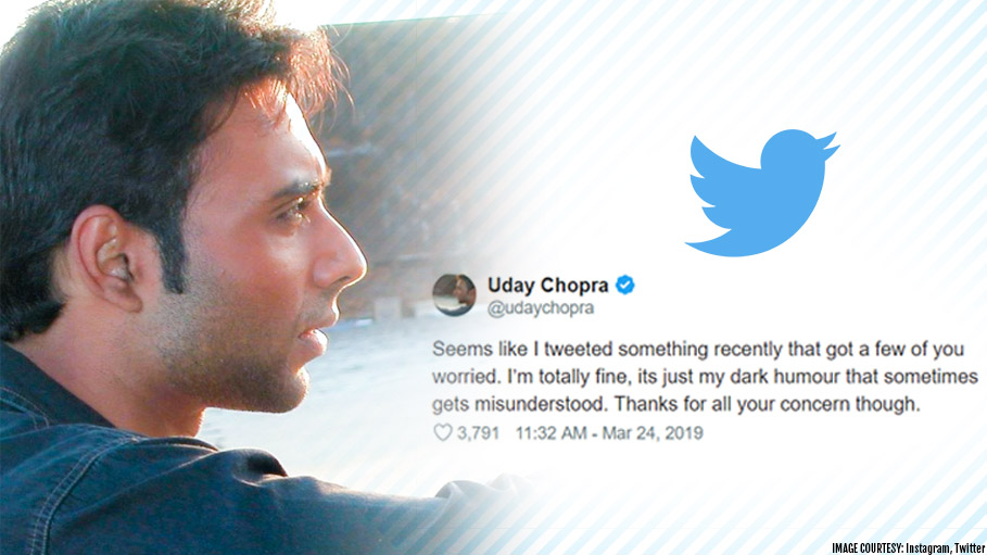 Uday Chopra’s Suicidal Tweet Sends Followers into a Frenzy