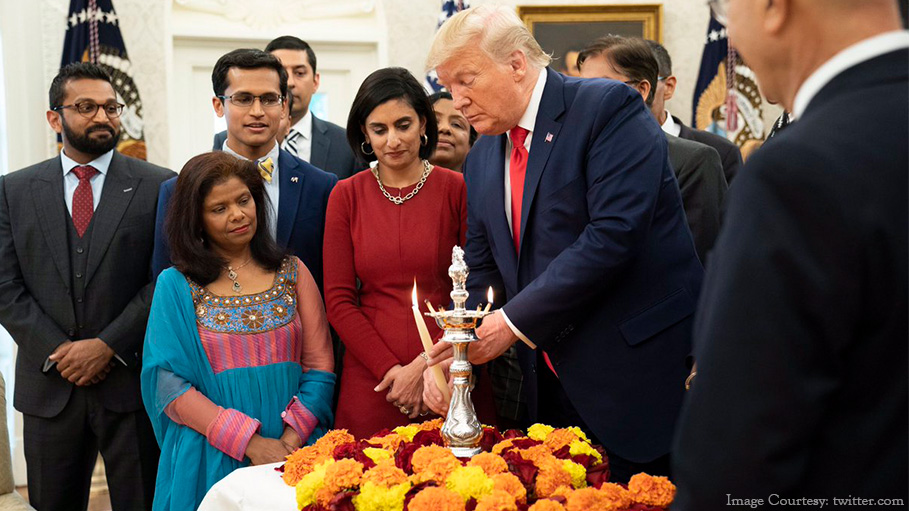 US Parliamentarians Celebrate Diwali, as President Trump Extends his Diwali Wishes from White House