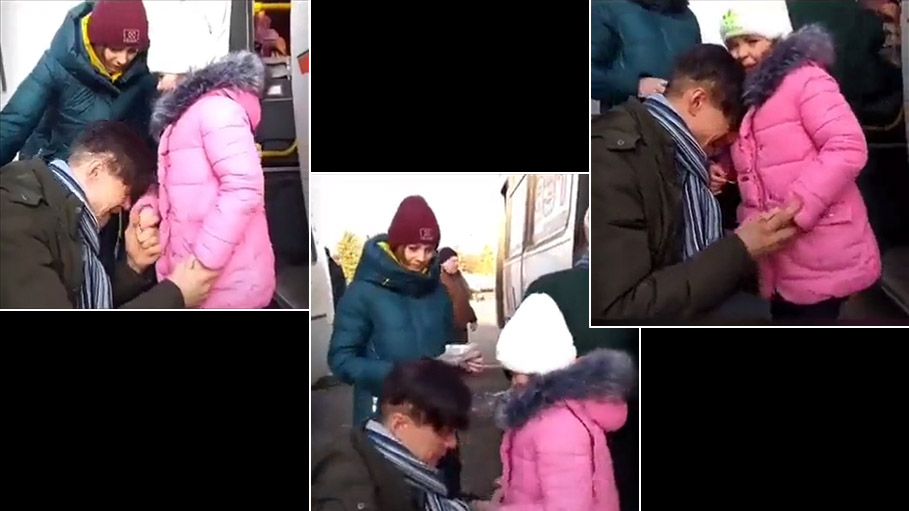 Heartbreaking Video of Father Bidding His Daughter Goodbye Goes Viral
