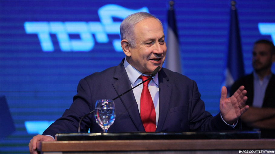 Israel Aircraft Hits Gaza Forcing Benjamin Netanyahu off Stage