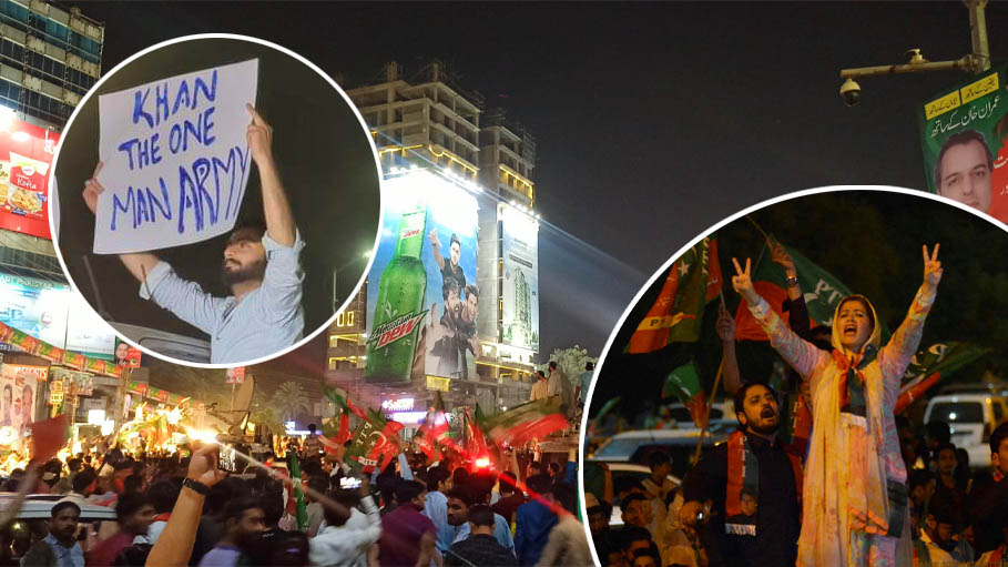 Imran Khan Supporters Protest Outside Nawaz Sharif's Home in London