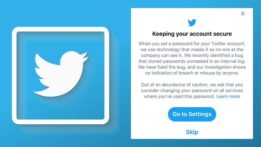 Twitter Password Change Notice