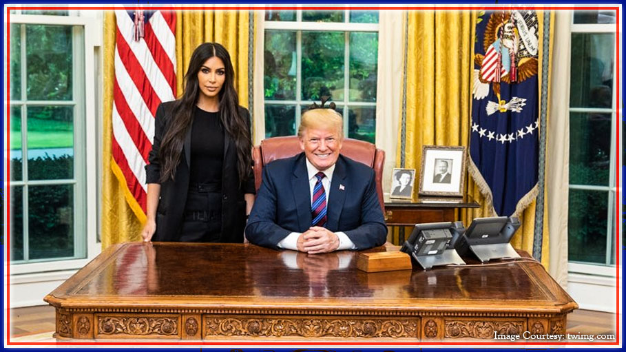 Kim Kardashian Meets President Donald Trump