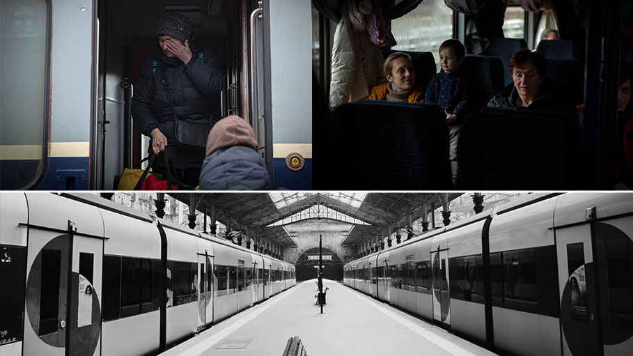 Passengers Ride Ghost Trains Back to Ukraine